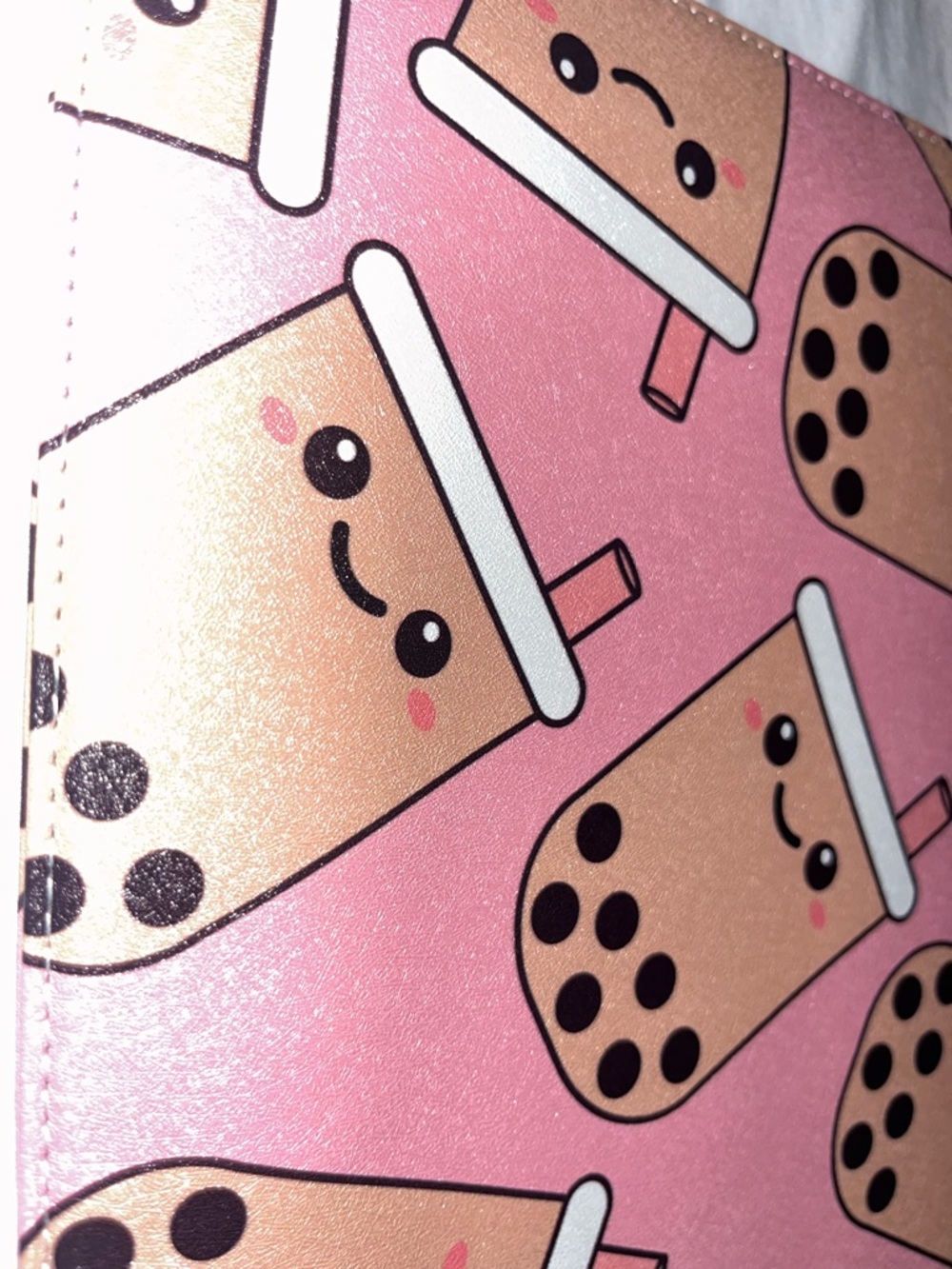Laptop Sleeve for 15” Pink Bubble Tea with Kawaii Boba Print - Picture 14 of 14